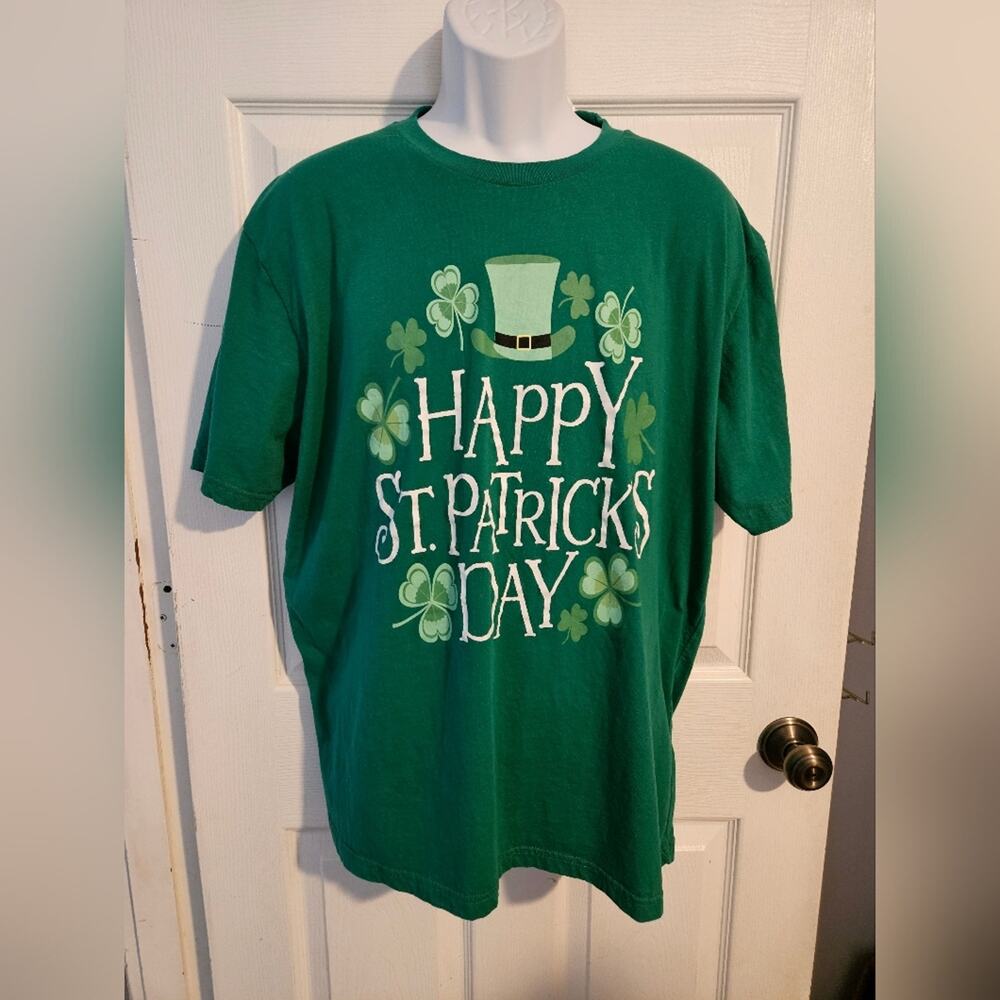 Men's Unisex short sleeve green t-shirt size 2X